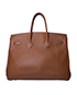 Birkin 35 Veau Togo Leather in Gold, back view